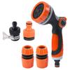 1 Set Garden Hose Nozzle 10 Patterns Watering Professional Eco-friendly Window Car Washing Sprayer Nozzle Home Use