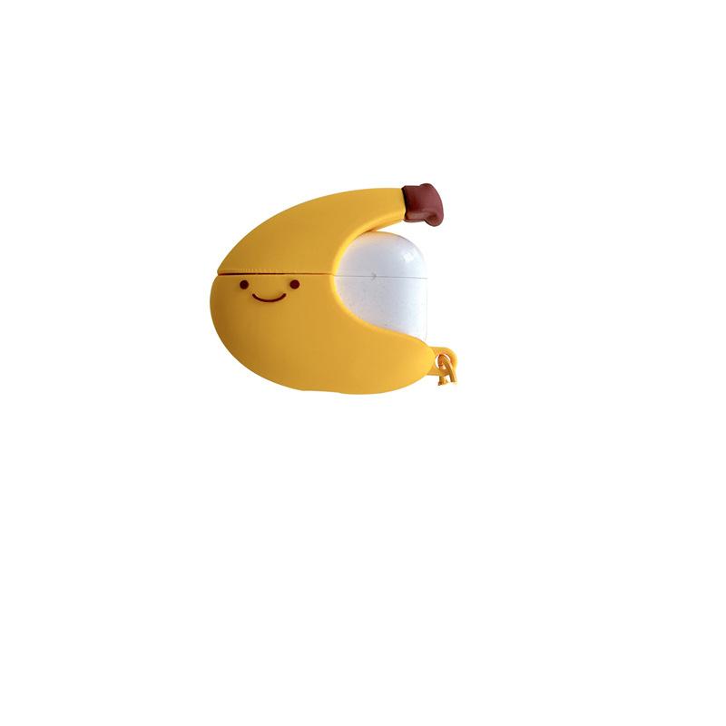 Cute Banana Expression for AirPods Pro1 Apple Bluetooth Headset Cover 1 Generation 1 Generation Protective Case Cartoon Woman