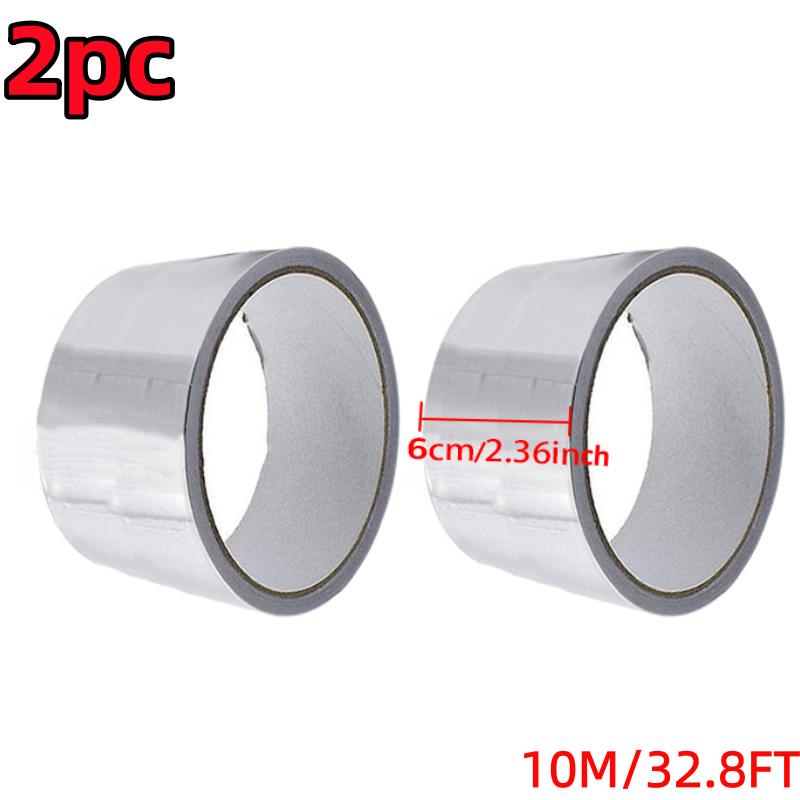 Aluminiumfolienband Silber Hitzebeständig Auslaufsicher Klebstoffe Flicken Reparatur Anti-Leckage Gewebeklebeband Küche Wasserdichte Aufkleber