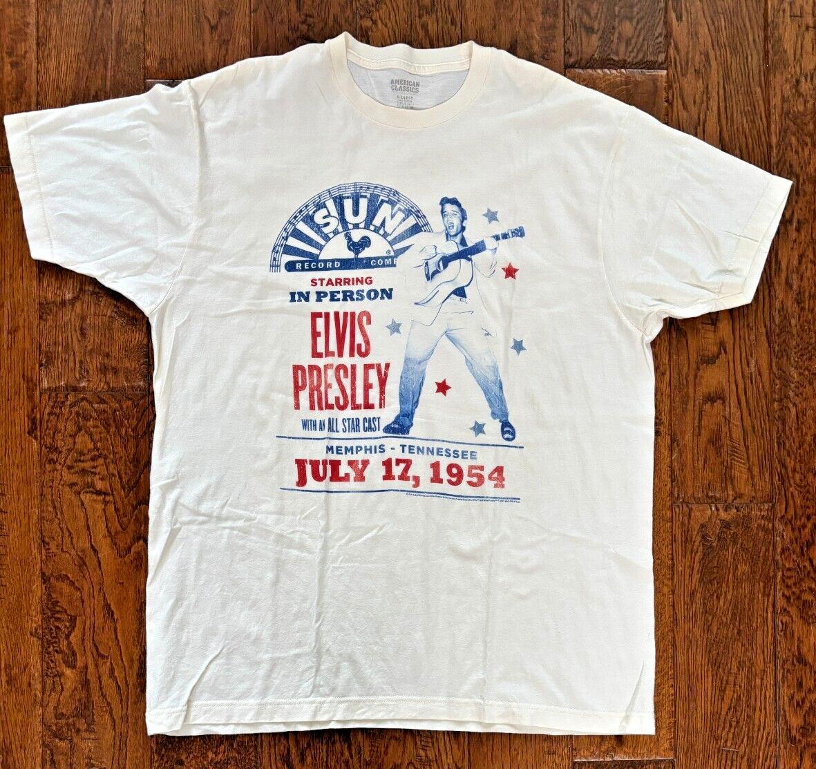 Elvis Presley Starring in Person Concert T-Shirt Sun Records - American Classics XXXL
