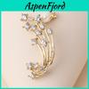 Fashion Rhinestone Floral Drop Earrings With Diamond Accents For Party Or Gift