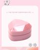 Heart-Shaped Piano Lacquer LED Jewelry Box for Rings and Pendants
