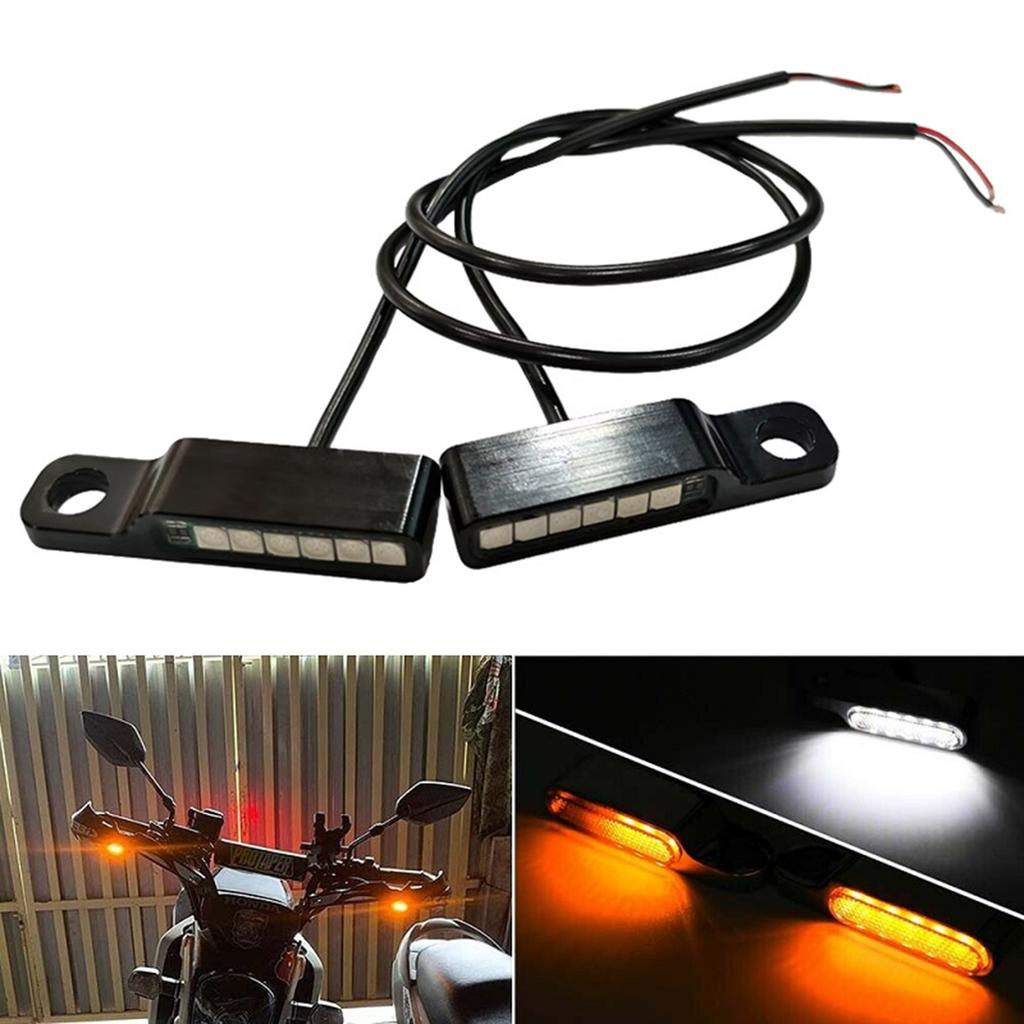 Energy Efficient LED Motorcycle Indicator Lamp High Visibility Turn Signals Waterproof High Efficiency with Long Cable