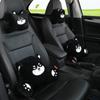 Cute Cartoon Car Headrest and Lumbar Support Pillow Set