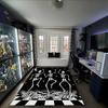 1PC Custom Name Skeletons Night Party Theme Floor Mat Ideal for Living Room, Game Rooms, Office, Bedroom,Floor Mat Playful Design