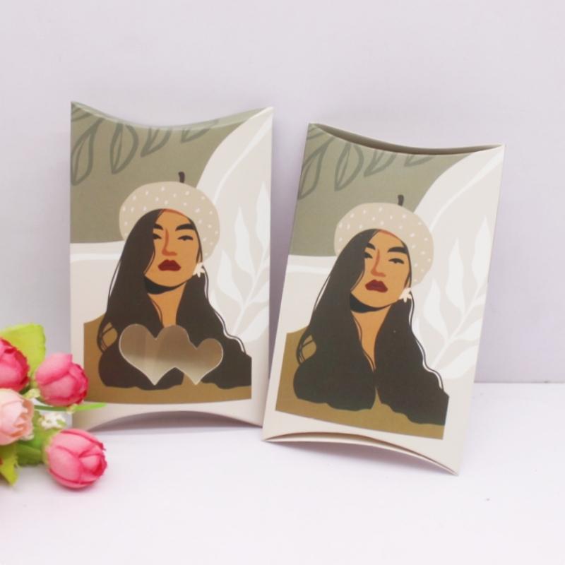 10pc 12.5x8x2cm new gift bags, pillow boxes, paper party matching packaging, jewelry bags