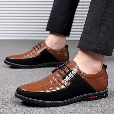 Men's Round Toe Mens Casual Single Shoes,Front Lace Up Casual Shoes,Flat Heel Casual Men's Shoes