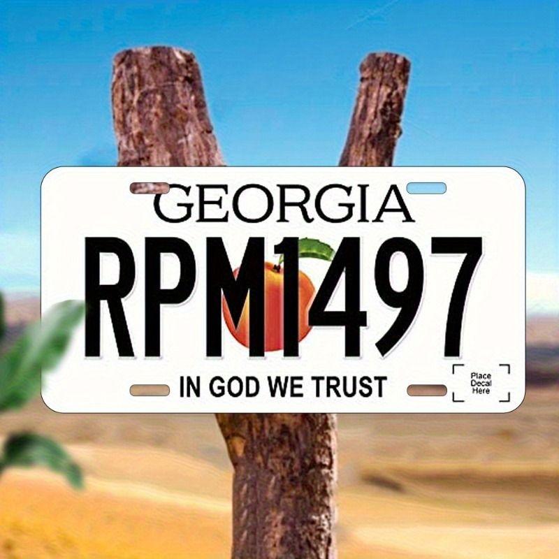 Motorcycle Souvenir License Plate, Metal Auto Wall Decor 15x30cm