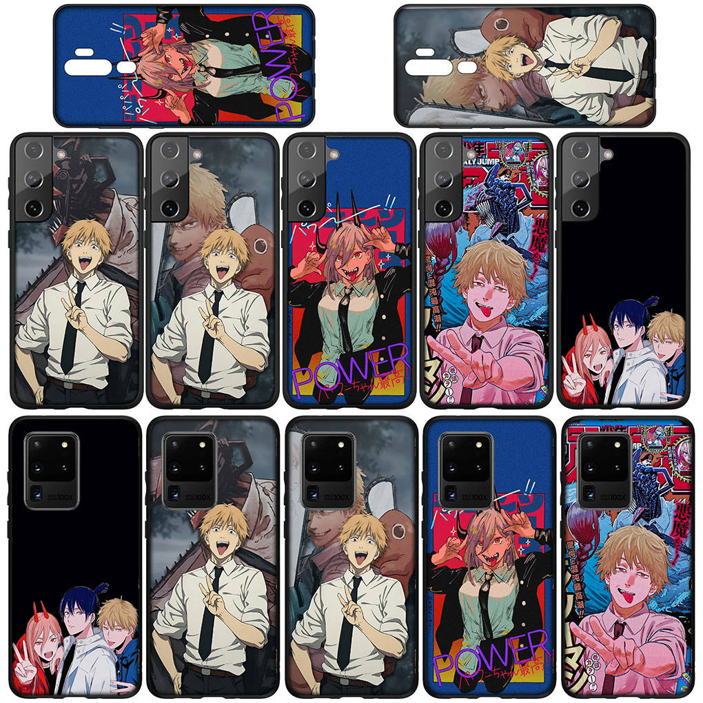 Cover for iPhone 16 15 Xiaomi Redmi Note 14 13 12 11 Pro Max X 8 16e Samsung Galaxy S25 S24 S23 Moto OPPO Huawei Denji Makima Chainsaw Man Phone Case