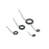 Non Ceramic Ring 20PCS MKG 1.0S 1.5S 2.0S 3.0S for Model Fishing Rod Mini Repair Guides.
