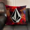 Fashion VVolcomS LOGO Cushion Cover Natural Linen Organic Fabric DoubleSided Printing Sofa Home Decor Gift Pillow Case