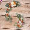 2x Wedding Arch Flowers Decoration Green Leaves Boho Arch Floral Arrangement Artificial Rose for Wall Party Reception Window