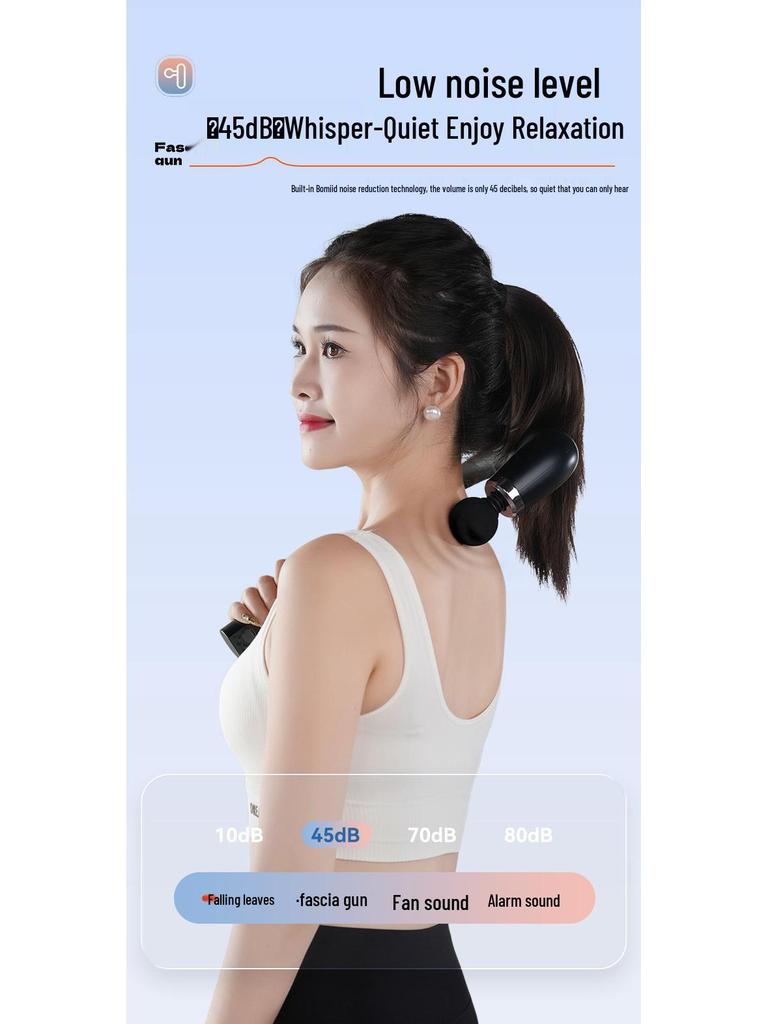 Long Handle Elbow and Body Massage Gun for Neck, Shoulders, Waist, Back, and Cervical Spine