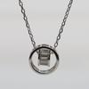 Mesh Diamond Double Ring Circle Necklace Double-layer Circle Shiny Clavicle Necklace Korean Version New Style