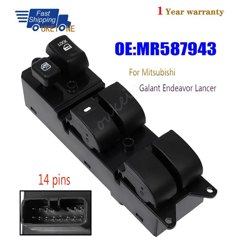 

For Mitsubishi Endeavor Lancer Montero Galant 2004 2005 2006 2007 - 2009 Electric Power Master Window Door Switch Lifter Button