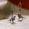 1 Pair of Fun Dinosaur-shaped Earrings with Niche Design and Temperament