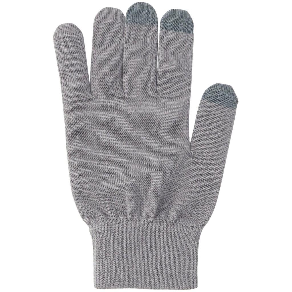 Breath Thermo Inner Gloves Touchscreen Size L (Touchscreen Compatible), Heat-Generating Material, Compatible, B2JYC505, Unisex, Gray,