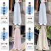 Womens Linen Wide Leg Pants With Embroidery For Summer Casual Wear