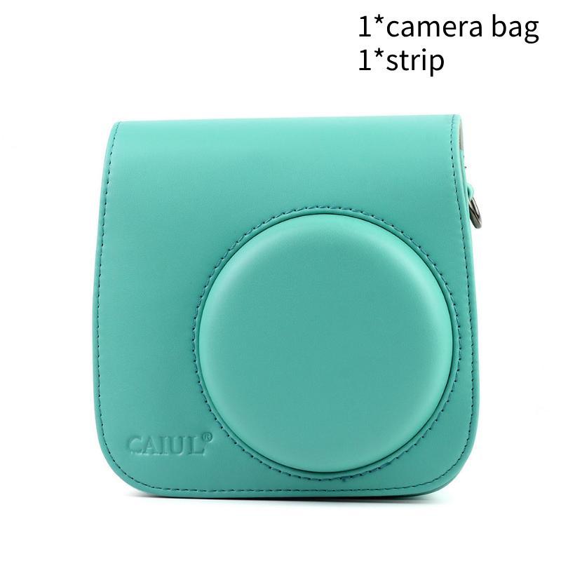 

Caiul Digital Protective Camera Case Cover For Fujifilm Instax Mini 8/8+/9 Soft And Durable Leather Bag Mint Green