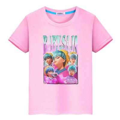Saja Boys Kpop Demon Hunters Print T Shirt for Kids Boy 10year 100%Cotton Anime Short Kawaii Tees Cute Tops Y2k Girls Clothes