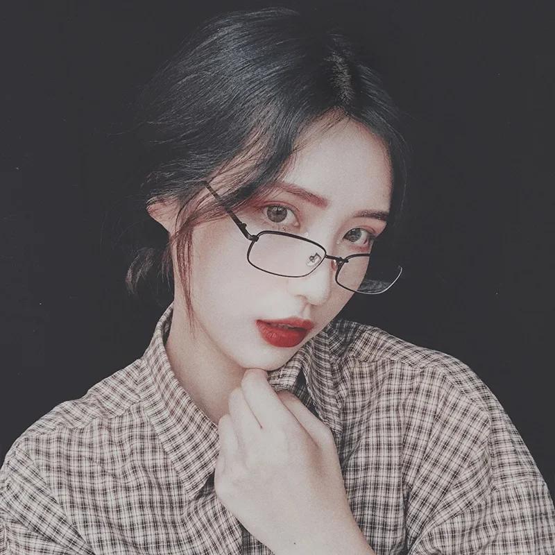 

Японская оправа для очков Харадзюку Женская Модная оправа без макияжа Очки с защитой от синего света Мужская Контрастная Милая Декоративная оправа чёрный