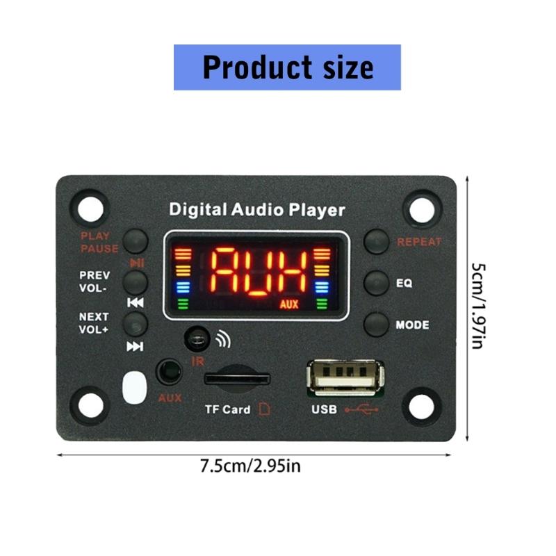 Bluetooth-compatible MP3 Decoders Amplifier Board Sound System Upgrades for Wireless Music Streaming & High Quality sound  Output