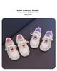 2026 Spring Girls' Skate Shoes - Cute Korean Style, Fashionable Cartoon White Sneakers, Breathable, Lightweight, Casual.