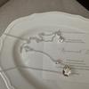 S925 Sterling Silver Niche Design Sense Heavy Industry Retro Fashion Letter Necklace Wind Collarbone Chain