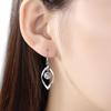 1pcs Necklace + 2pcs Earrings Twisting Diamond Earrings  Girl Jewelry