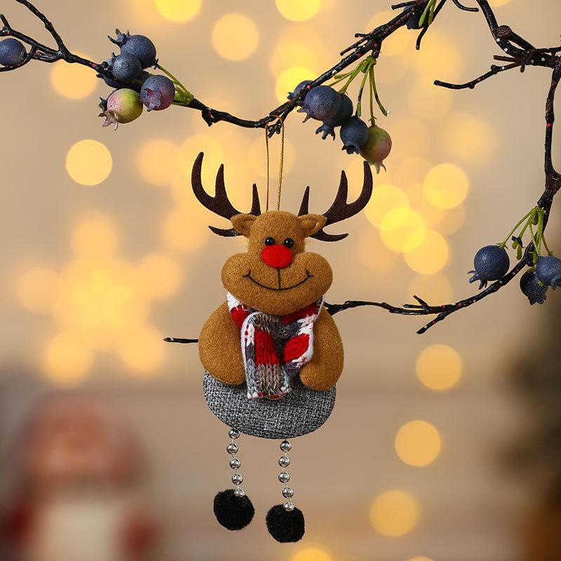 Cross-Border Small Santa Christmas Ornaments - Tree Accessories and Cloth Art Gifts