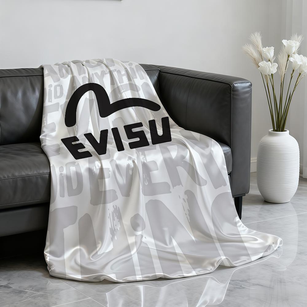 Classic Luxurious E EvisuS Blanket Soft Throw Blanket for Home Bedroom Bed Sofa Picnic Travel Office Rest Cover Blanket Gift