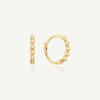 14k Tiny Ball One-Touch Earrings