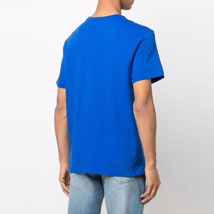 Polo Ralph Lauren SS22 Logo Teddy Bear Print Short Sleeve T-Shirt Men T-Shirts Blue 710853310-005