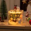 Cube Mirror Night Light DIY Kit, 12cm Acrylic Light Cube with Mirror Panel, Assemble Your Own Bedside Lamp for Party Favor