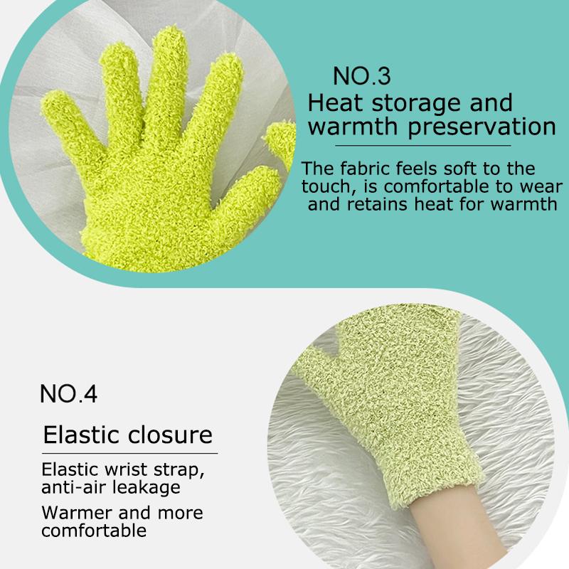 1Pair Anti Pilling Student Cute Writing Warm Gloves Gift Winter Fashion Coral Fleece Practicality Touchscreen Gloves Minimalist