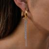 Jieding Titanium Steel Color Matching Fringed Earrings Niche Stud Earrings Stainless Steel Jewelry Earrings