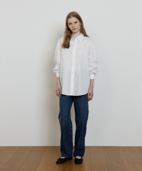 DEPOUND Soft Cotton Oversized Shirt [White]