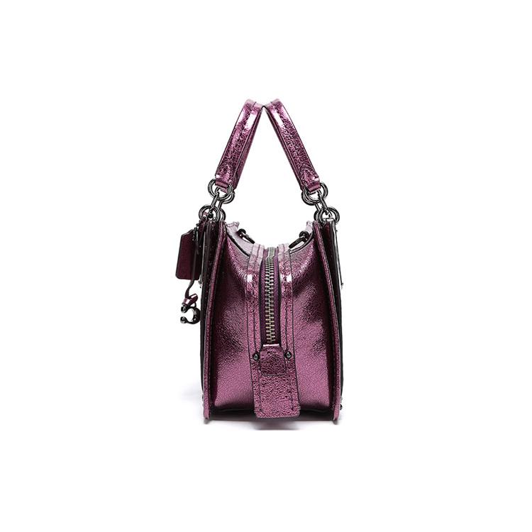 New COACH Dreamer Leather One Shoulder Handbag, Crossbody Bag Small Women's Metallic 38543-GMO59