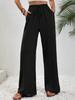 Women's Versatile Solid Color Wide-Leg Floor-Length Casual Pants