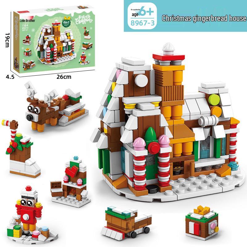 6-in-1 Kids' Building Block Set: Train, Robot, Tank, Police - Compatible Blocks for Boys & Girls