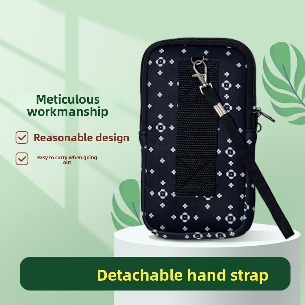 Neoprene Zipper Phone Bag Belt Wearing Phone Bag Pouch  Portable Power Source