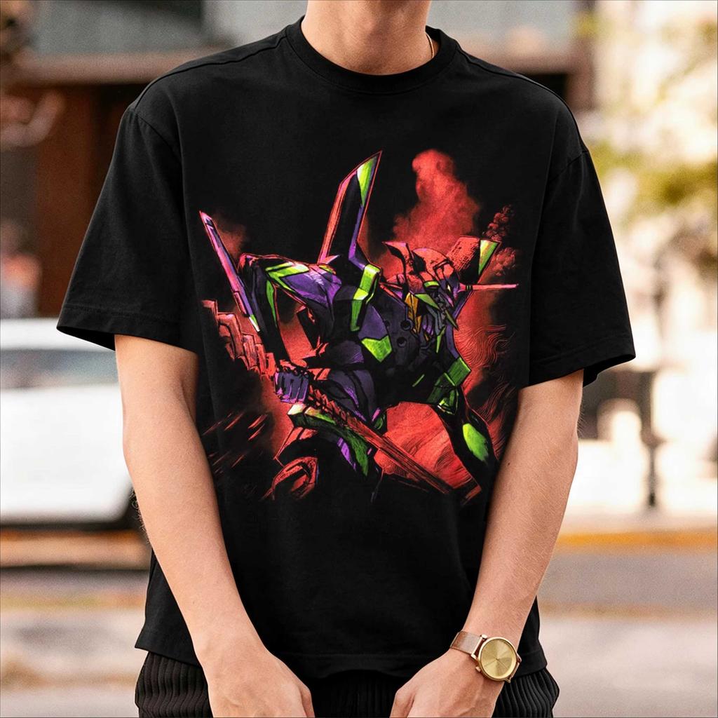 Neon Genesis Evangelion Ayanami Rei Asuka Classic T Shirt Men Women Vintage Top Print Crew Neck Casual T Shirt Short Sleeve Casual Clothing