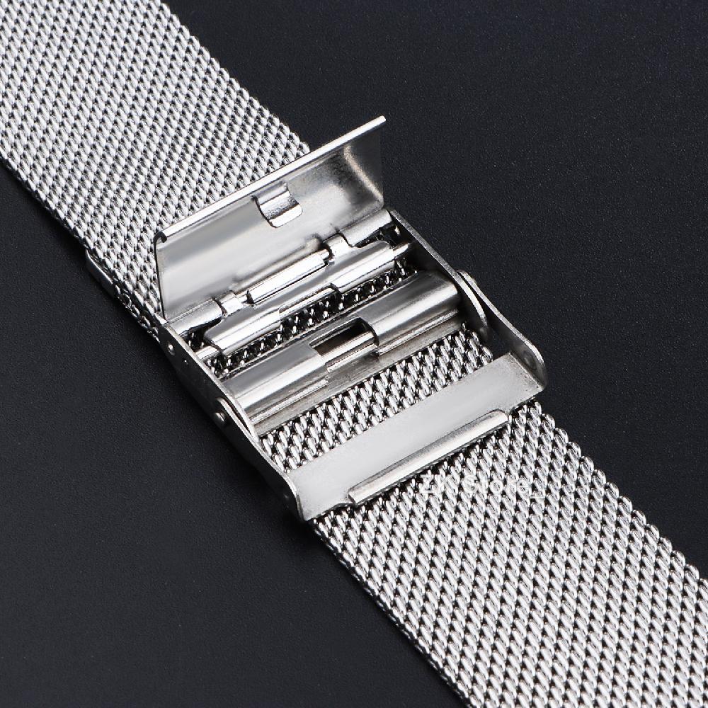 10-22mm Universal Milanese Watchband Mesh Stainless Steel Straps Wrist Belt Bracelet Black Silver Gold Rose for Men Women Bands