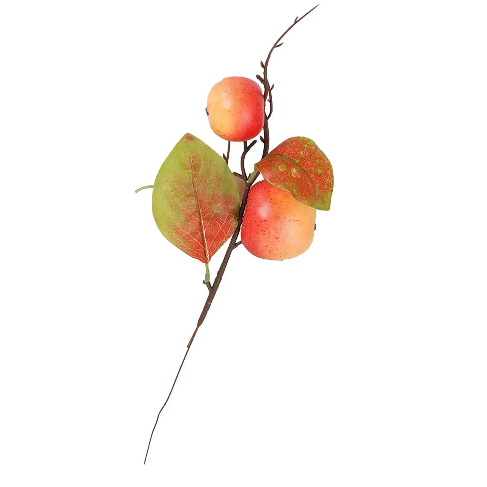 8pcs Simulated Pomegranate Kumquat Fruit Branches Home Decoration Cuttings Bouquet Artificial Floral Picks Arrangement