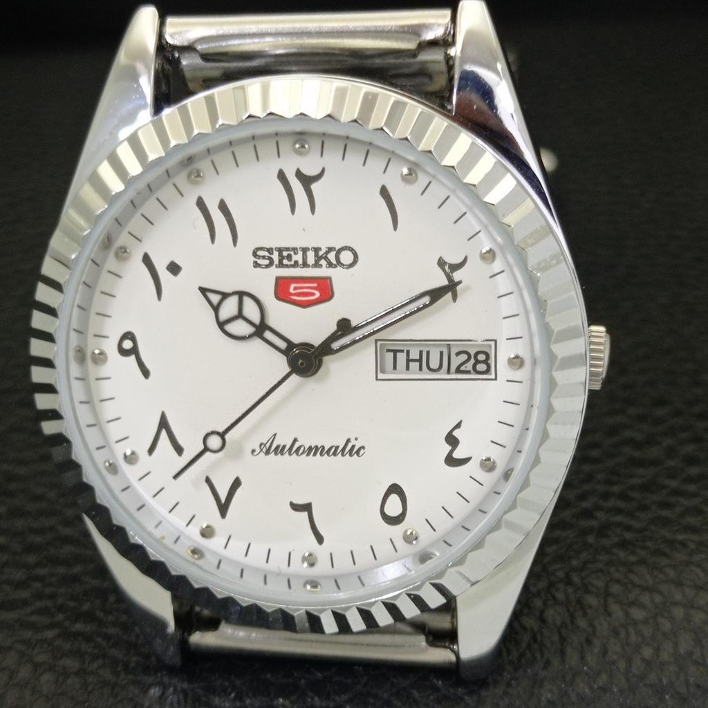 REFURBISHED VINTAGE SEIKO 5 AUTOMATIC 6309A JAPAN MENS ARABIC WATCH A441431-5 Sk-a441431