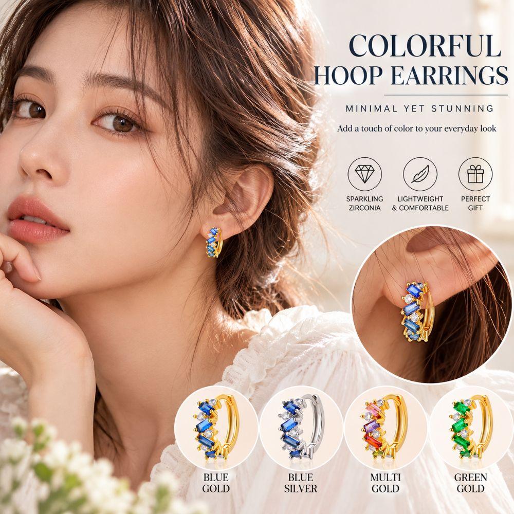 Sparkling Zircon Earring Trendy Stud Earrings NEW Hoop Earring Gift