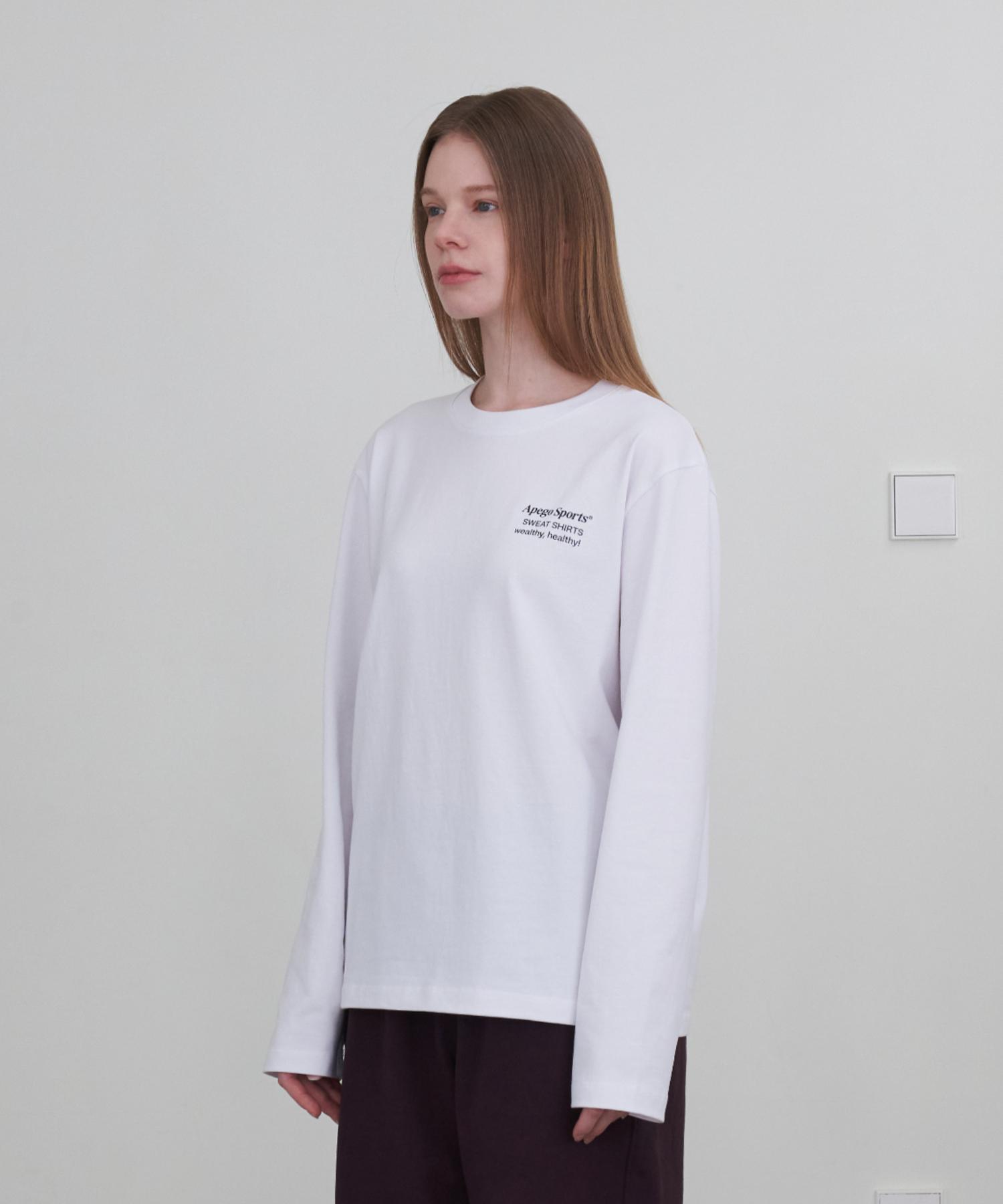 Apego Sports Basic Long Sleeve White #1(W)