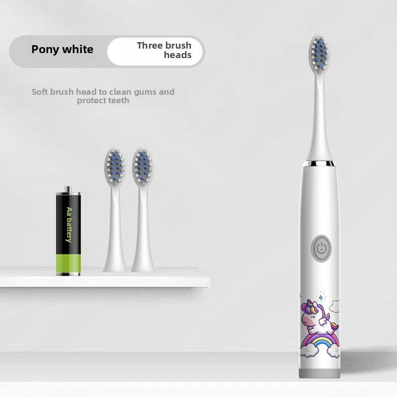 Children's Electric Toothbrush Cartoon Soft Hair IP7 Waterproof Sonic Automatic Ten Thousand Hair Brush U-shaped Toothbrush