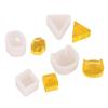 8 Harz-Ohrringformen in Katzenformen Miniatur-Silikonformen zur Herstellung von Quadraten, Dreiecken und mehrdimensionalen Designs