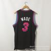 Miami Heat 3 Dwyane Wade Bordado Camisa de Basquete Masculino Feminino Respirável Roupa Esportiva Temporada
